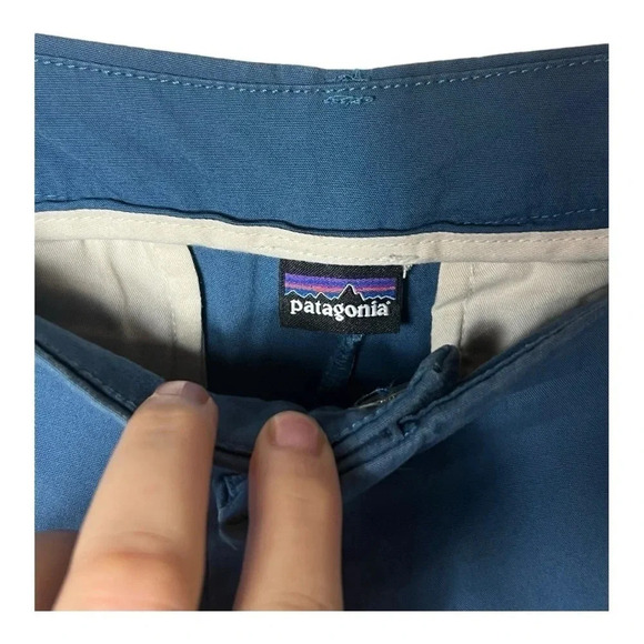 1549. PATAGONIA ORGANIC COTTON TWILL STRAIGHT CHINO PANTS SIZE 8‎ LIGHT BLUE - Picture 5 of 9